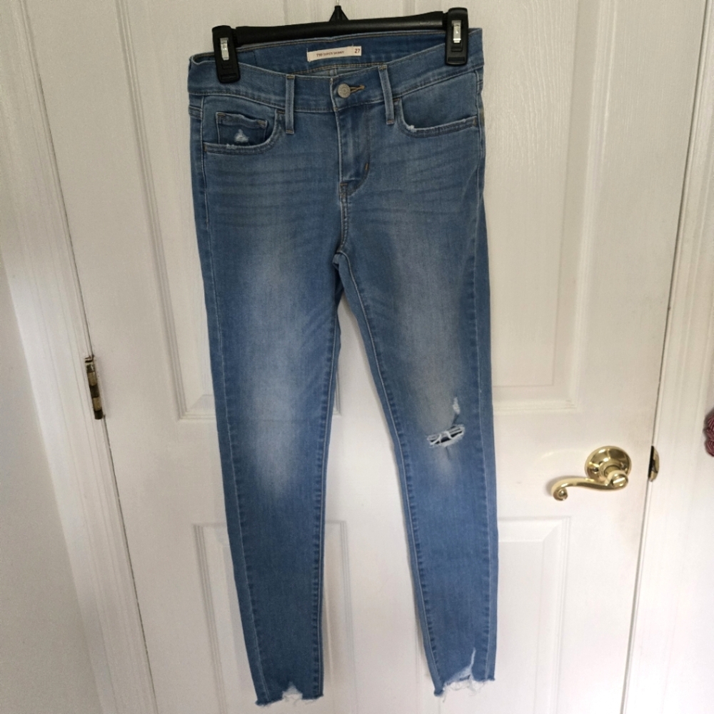 Levis 710 Super Skinny Blue Jeans